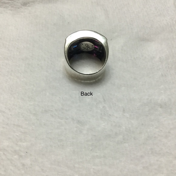 925 Sterling Silver and gold 3 colors CZ ring - Picture 3 of 3